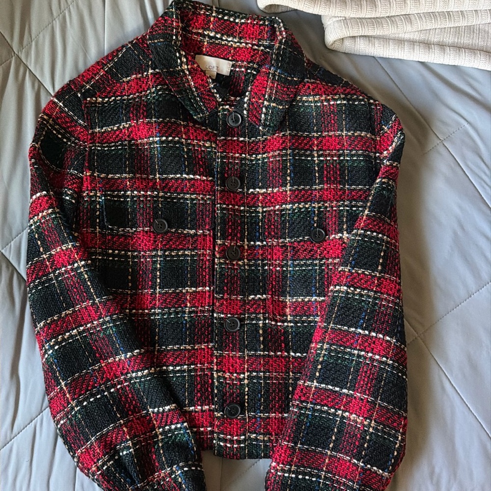 Loft Plaid Blazer in Small